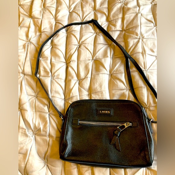 Lodis shoulder or crossbody bag black leather - Picture 1 of 7